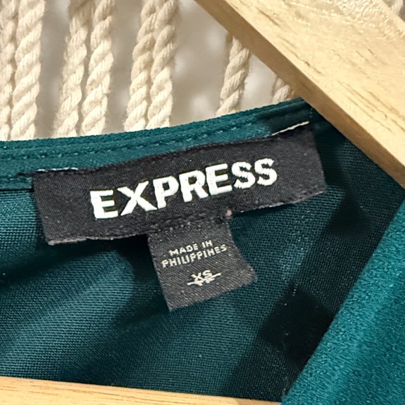Express Dark Green Jumpsuit - Picture 2 of 7